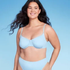 Women's Ribbed Underwire Bralette Bikini Top - Wild Fable™ -Herday Fashion GUEST 416a3e9c 9135 418d ba9a 9d34c53faf19