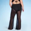 Women's Mesh High Waist Flare Cover Up Pants - Wild Fable™