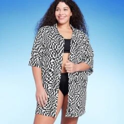 Women's Button-Up Cover Up Short Sleeve Shirtdress - Wild Fable™ -Herday Fashion GUEST 4194e771 400b 417b aa05 396f022d325a