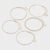 Chain Choker Necklace Set 5pc - Wild Fable™ Gold: Lobster Claw Clasp, Recycled Zinc, 12" Length -Herday Fashion GUEST 430efbfb 2331 4663 a204 346f5237e1b0