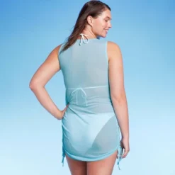 Women's Mesh Drawstring Ruched Sleeveless Cover Up Dress - Wild Fable™ 9 Women's Mesh Drawstring Ruched Sleeveless Cover Up Dress - Wild Fable™ -Herday Fashion GUEST 4326bce3 e1dd 4361 b6e6 f0ba22783881