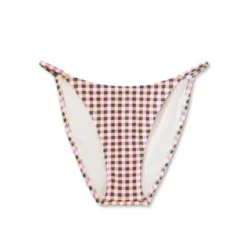 Women's High Leg Cheeky Bikini Bottom - Wild Fable™ Multi Check Print -Herday Fashion GUEST 45d7afe7 55ea 4302 9573 7dda86cc008c