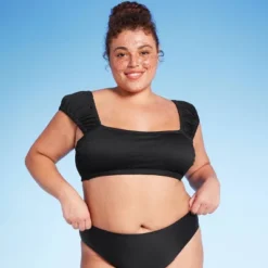 Women's Cap Sleeve Smocked Bralette Bikini Top - Wild Fable™ -Herday Fashion GUEST 45f63e8f d57a 43ad 95e2 8c851f8de7a0