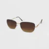 Women's Rimless Metal Oval Sunglasses - Wild Fable™ Brown -Herday Fashion GUEST 4972dd52 29c6 4095 b6a9 b33a7e5de746