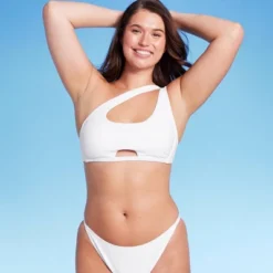 Women's Cut Out One Shoulder Bikini Top - Wild Fable™ -Herday Fashion GUEST 49cc38b1 8582 4ab0 a85a 4d527cba5621