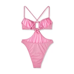 Women's Cut Out One Piece Swimsuit - Wild Fable™ Pink Lurex 12 Women's Cut Out One Piece Swimsuit - Wild Fable™ Pink Lurex -Herday Fashion GUEST 4bd57c2d bfb5 4d1b a1cb c59ebda7aef3