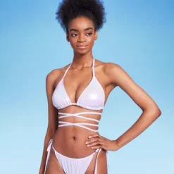 Women's Extreme Wrap Triangle Bikini Top - Wild Fable™ Light Purple Iridescent 15 Women's Extreme Wrap Triangle Bikini Top - Wild Fable™ Light Purple Iridescent -Herday Fashion GUEST 4c908518 3f53 42b3 9b23 9d4edae527e2