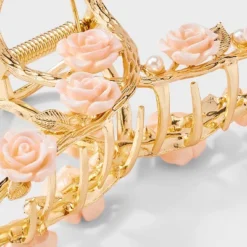 Loop With Rose Embellishment Claw Hair Clip - Wild Fable™ Gold 5 Loop With Rose Embellishment Claw Hair Clip - Wild Fable™ Gold -Herday Fashion GUEST 4cb104af 2f22 4544 8b1d c62140fc5cd0