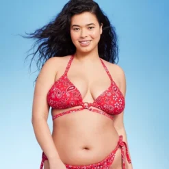 Women's Ring Front Strappy Triangle Bikini Top - Wild Fable™ -Herday Fashion GUEST 50263801 7b67 41c7 901c 46ced79cd3e4