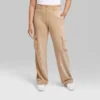 Women's High-Rise Wide Leg Fleece Cargo Pants - Wild Fable™ -Herday Fashion GUEST 50fb97f2 5187 4ecd 9d96 061ebbbe1a07