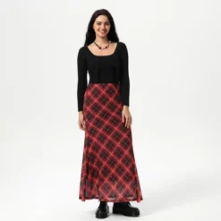 Women's Slight Fishtail Mesh Skirt - Wild Fable™ Red Plaid 8 Women's Slight Fishtail Mesh Skirt - Wild Fable™ Red Plaid -Herday Fashion GUEST 535753ea f09a 421b b42b 4416a0ebadee