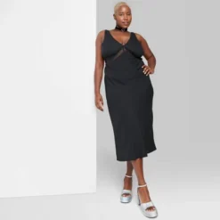 Women's Lace Detail Slip Midi Dress - Wild Fable™ -Herday Fashion GUEST 55db01e9 50fb 4ee8 93c9 1c85b822998c