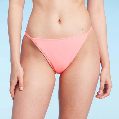 Women's Side Tab Cheeky Bikini Bottom - Wild Fable™ Pink 9 Women's Side Tab Cheeky Bikini Bottom - Wild Fable™ Pink - Image 7