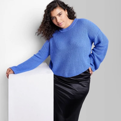 Women's Crewneck Boxy Pullover Sweater - Wild Fable™ 9 Women's Crewneck Boxy Pullover Sweater - Wild Fable™ - Image 7