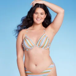 Women's Underwire Bikini Top - Wild Fable™ Multi Lurex Striped -Herday Fashion GUEST 5fa61f57 c216 438b 84c4 9bb5b1f6bec5
