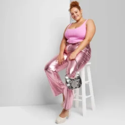 Women's High-Rise Metallic Flare Pants - Wild Fable™ -Herday Fashion GUEST 5fc4eac5 d6f6 47c6 9469 876f83f8a83a