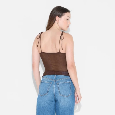 Women's Squareneck Tie-Tank Pullover Sweater - Wild Fable™ 4 Women's Squareneck Tie-Tank Pullover Sweater - Wild Fable™ - Image 2