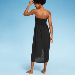 Women's Smocked High Slit Convertible Cover Up Dress - Wild Fable™ -Herday Fashion GUEST 6212655b 4036 44d6 b50a b431c1a1b874