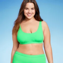 Women's Ribbed Scoop Bralette Bikini Top - Wild Fable™ -Herday Fashion GUEST 62f55736 c175 4554 a778 e1f8a2f254ad