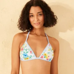 Women's Contrast Binding Fixed Triangle Bikini Top - Wild Fable™ -Herday Fashion GUEST 64ae1eda 25c1 4334 aa9e ae9a8bc67714