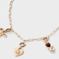 Build Your Own Heart And Butterfly Charm Necklace - Wild Fable™ Gold -Herday Fashion GUEST 679ee3c0 b324 4493 bbb7 c8638b1a47d2