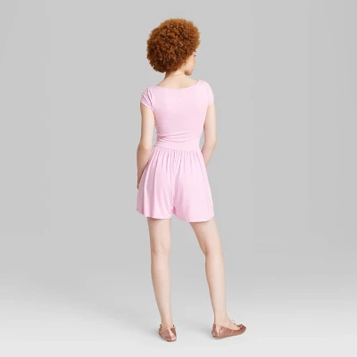 Women's Short Sleeve Knit Romper - Wild Fable™ 4 Women's Short Sleeve Knit Romper - Wild Fable™ - Image 2
