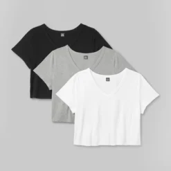 Women's Short Sleeve V-Neck 3pk Bundle T-Shirt - Wild Fable™ White 9 Women's Short Sleeve V-Neck 3pk Bundle T-Shirt - Wild Fable™ White -Herday Fashion GUEST 6961188c 582e 4411 a367 956609d152a5