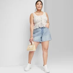 Women's High-Rise Cutoff Midi Jean Shorts - Wild Fable™ -Herday Fashion GUEST 6b130dbf b9d8 451b 9345 89aecdfea6b5