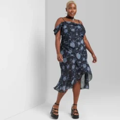 Women's Asymmetrical Midi Dress - Wild Fable™ -Herday Fashion GUEST 6d98e366 25eb 49b3 a7e1 ab4e431e0a0b