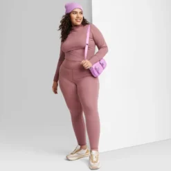 Women's High-Waisted Slim Fit Skinny Synthetic Leggings - Wild Fable™ -Herday Fashion GUEST 6e101415 5493 47c1 861e 09c2351713b2