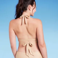 Women's Longline Wrap Front Bralette Bikini Top - Wild Fable™ Gold -Herday Fashion GUEST 70fdb681 dfdc 4007 8186 efa1480352f7