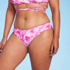 Women's Cheeky Bikini Bottom - Wild Fable™ Pink Heart Print -Herday Fashion GUEST 72845038 213d 407f 8140 3a3f61228c83