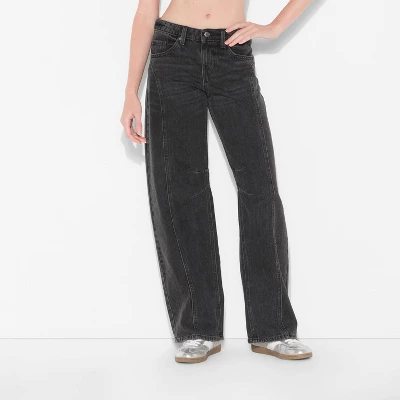 Women's Mid-Rise Must Have Barrel Jeans - Wild Fable™ 3 Women's Mid-Rise Must Have Barrel Jeans - Wild Fable™