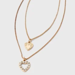 Texture Heart Charm Multi-Strand Necklace - Wild Fable™ Gold 7 Texture Heart Charm Multi-Strand Necklace - Wild Fable™ Gold -Herday Fashion GUEST 75314bf1 f4d3 4008 a496 c0136ed3f8e3