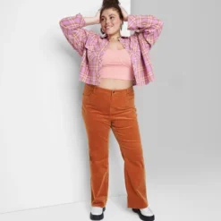 Women's Mid-Rise Corduroy Flare Pants - Wild Fable™ -Herday Fashion GUEST 754b15fd 6f90 4348 a22b 53bc4007f473