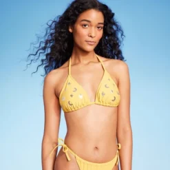 Women's Sequin Detail Triangle Bikini Top - Wild Fable™ Yellow 15 Women's Sequin Detail Triangle Bikini Top - Wild Fable™ Yellow -Herday Fashion GUEST 7556a69d 4864 4f92 9639 034b99bb3401