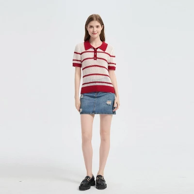 Women's Johnny Collar Sweater - Wild Fable™ 4 Women's Johnny Collar Sweater - Wild Fable™ - Image 2