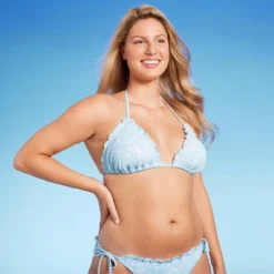Women's Lace Detail Triangle Bikini Top - Wild Fable™ Blue -Herday Fashion GUEST 77c75d63 7394 4800 abd4 1949a89d4b94