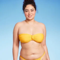 Women's Knot-Front Bandeau Bikini Top - Wild Fable™ Yellow -Herday Fashion GUEST 79082055 08e7 436f 874a 9cad80e227e4