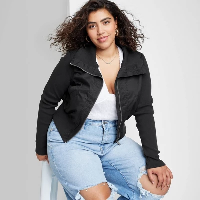 Women's Twill Bomber Jacket - Wild Fable™ 5 Women's Twill Bomber Jacket - Wild Fable™ - Image 3