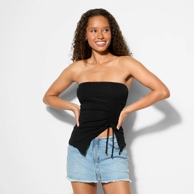 Women's Asymmetrical Slim Fit Tube Top - Wild Fable™ 3 Women's Asymmetrical Slim Fit Tube Top - Wild Fable™