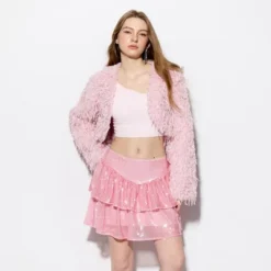 Women's Feather Bolero Jacket - Wild Fable™ Pink 7 Women's Feather Bolero Jacket - Wild Fable™ Pink -Herday Fashion GUEST 7d34b650 ade9 47d9 b11f e5e264c7e34f