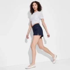 Women's Foundational Curvy Heritage Denim Shorts - Wild Fable™ Dark Wash -Herday Fashion GUEST 7ff89f33 a67e 46b3 9239 26750c837ab4