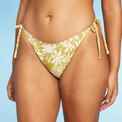 Women's Side-Tie Low-Rise Cheeky High Leg Bikini Bottom - Wild Fable™ 5 Women's Side-Tie Low-Rise Cheeky High Leg Bikini Bottom - Wild Fable™ - Image 3