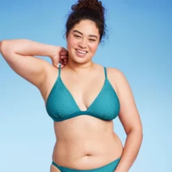 Women's Crochet Overlay Triangle Bikini Top - Wild Fable™ Blue -Herday Fashion GUEST 8109d63c b587 4e71 8be1 98b78a6c1437