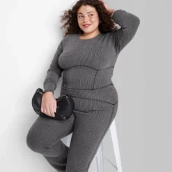 Women's Long Sleeve Corset Seam T-Shirt - Wild Fable™ -Herday Fashion GUEST 8130fda9 2620 4efa 857b 382db7a0854a