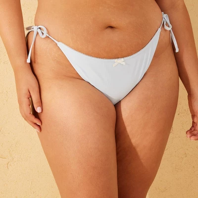 Women's Picot Bow Trim Low-Rise Extra Cheeky Side-Tie Bikini Bottom - Wild Fable™ 5 Women's Picot Bow Trim Low-Rise Extra Cheeky Side-Tie Bikini Bottom - Wild Fable™ - Image 3