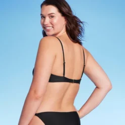 Women's Low Coverage Mini Bralette Bikini Top - Wild Fable™ Black -Herday Fashion GUEST 81b58413 d973 4e25 8af0 a5a29bde6610