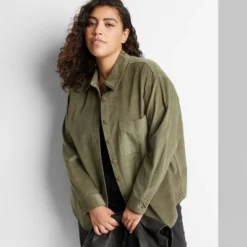 Women's Oversized Button-Down Corduroy Shirt - Wild Fable™ 9 Women's Oversized Button-Down Corduroy Shirt - Wild Fable™ -Herday Fashion GUEST 85027a55 d5f0 42fe b97b 686947b1bd92