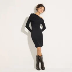 Women's Off-Shoulder Draped Dress - Wild Fable™ Black -Herday Fashion GUEST 863864dd 32d2 4b40 a6cb 4098e751f13c